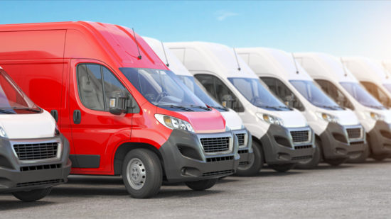 Fleet Services Row Of Vans